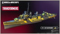 画像ギャラリー No.004のサムネイル画像 / 「World of Warships」，トランスフォーマーとのコラボ第3弾を開催。コンシューマ版に登場したコラボ迷彩がPC版でも入手可能に
