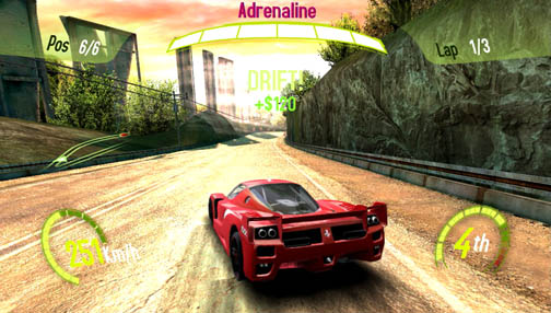 画像ギャラリー No.003のサムネイル画像 / ［TGS 2011］PS Vita用ソフト「ASPHALT: INJECTION」は夢のスーパーマシンで公道を爆走するレースゲーム 