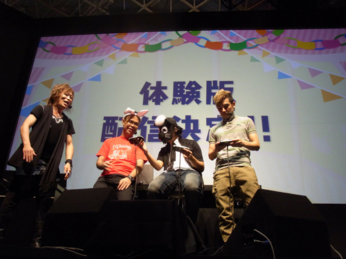 画像ギャラリー No.013のサムネイル画像 / ［TGS 2011］体験版配信が決定！ Des-ROW氏やTЁЯRAのライブも行われた「pop'n music portable2 Special Stage at TGS2011」レポート