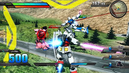 画像ギャラリー No.001のサムネイル画像 / 「機動戦士ガンダム EXTREME VS.」の基本となるゲームシステムや登場モビルスーツの一部を紹介