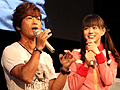 ［TGS 2011］「機動戦士ガンダム EXTREME VS.」と「SDガンダム Gジェネレーション 3D」をお披露目するステージに古谷 徹氏と喜屋武ちあきさんが登場