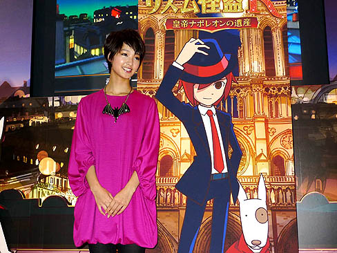 画像ギャラリー No.009のサムネイル画像 / ［TGS 2011］女優の剛力彩芽さんが声優デビュー！　セガの新作リズムアドベンチャー「リズム怪盗R 皇帝ナポレオンの遺産」のステージイベントをレポート