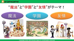 画像ギャラリー No.005のサムネイル画像 / ［TGS 2011］崑崙日本，新作MMORPG「魔導学院エスペランサ」を発表。クローズドβテスターの募集を11月中旬に開始