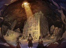 画像ギャラリー No.004のサムネイル画像 / ゲームポットとチュンソフトの新作ブラウザゲームはダンジョン探索型RPG。巨大隕石衝突後の地球を描いたイメージイラスト公開
