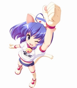 画像ギャラリー No.003のサムネイル画像 / PSP「ぶるにゃんマン」とメイド喫茶のタイアップが本日開始。8月6日〜7日のコスプレ来店者にはスペシャルサービス，老若男女問わずブルマとネコ耳を着用でOK