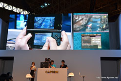 画像ギャラリー No.017のサムネイル画像 / ［TGS 2011］「モンスターハンター3（トライ）G」ステージレポート。3DSの下画面はカスタマイズ可能に