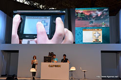 画像ギャラリー No.021のサムネイル画像 / ［TGS 2011］「モンスターハンター3（トライ）G」ステージレポート。3DSの下画面はカスタマイズ可能に