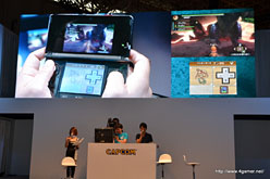 画像ギャラリー No.027のサムネイル画像 / ［TGS 2011］「モンスターハンター3（トライ）G」ステージレポート。3DSの下画面はカスタマイズ可能に