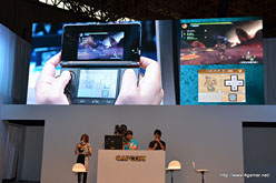画像ギャラリー No.028のサムネイル画像 / ［TGS 2011］「モンスターハンター3（トライ）G」ステージレポート。3DSの下画面はカスタマイズ可能に