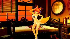 画像ギャラリー No.004のサムネイル画像 / 「フェイト/エクストラ CCC」，ショートムービー第15弾「着せ替え」で白いビキニなどが公開に。前作のセーブデータで主人公用「体操服」が入手可能