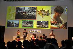 画像ギャラリー No.033のサムネイル画像 / ［TGS 2013］次長課長の井上さんが「モンスターハンター4」の“生狩り”を披露したステージイベントレポート。コラボや公式大会の情報も明らかに