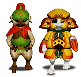 画像ギャラリー No.002のサムネイル画像 / 「モンスターハンター4」オトモアイルー達の 「ネコ式火竜車」がRCで登場
