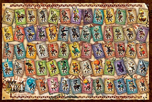 画像ギャラリー No.001のサムネイル画像 / 「モンスターハンター」シリーズのキャラクター達がジグゾーパズルで登場
