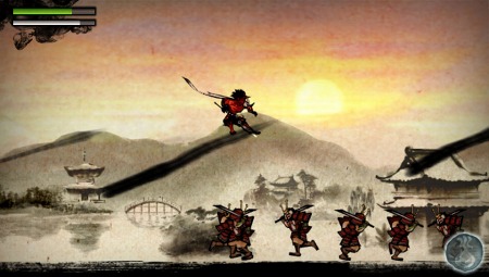 画像ギャラリー No.003のサムネイル画像 / ［TGS 2011］アクワイアのPS Vita用ソフト「墨鬼 SUMIONI（仮）」，TGS 2011でプレイアブル展示中。「墨神」を操るための“墨汁タッチアクション”とは