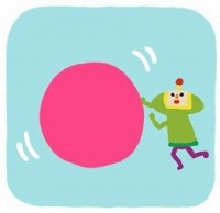 画像ギャラリー No.003のサムネイル画像 / 「塊魂 ノ・ビ〜タ」タマコロガシの基本操作や「王子アクション」の概要，素敵ソング情報などが公開に。タッチスクリーンを使っての操作方法を押さえよう