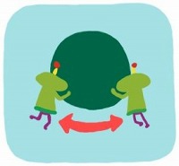 画像ギャラリー No.005のサムネイル画像 / 「塊魂 ノ・ビ〜タ」タマコロガシの基本操作や「王子アクション」の概要，素敵ソング情報などが公開に。タッチスクリーンを使っての操作方法を押さえよう