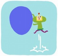 画像ギャラリー No.009のサムネイル画像 / 「塊魂 ノ・ビ〜タ」タマコロガシの基本操作や「王子アクション」の概要，素敵ソング情報などが公開に。タッチスクリーンを使っての操作方法を押さえよう
