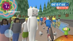 画像ギャラリー No.002のサムネイル画像 / 今度は“みんいつ”とコラボ。「塊魂 ノ・ビ〜タ」ゆるコラ企画第3弾のDLCミッションは4月19日に配信予定。トロやクロを巻き込んでゴールを目指そう