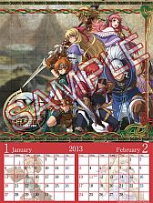 画像ギャラリー No.001のサムネイル画像 / 「イース」シリーズのカレンダー2013年版が11月22日に発売。予約受付開始