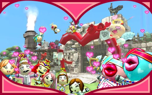 画像ギャラリー No.003のサムネイル画像 / 「Happy Wars」,お城の装飾がバレンタイン仕様に。2月14日まで