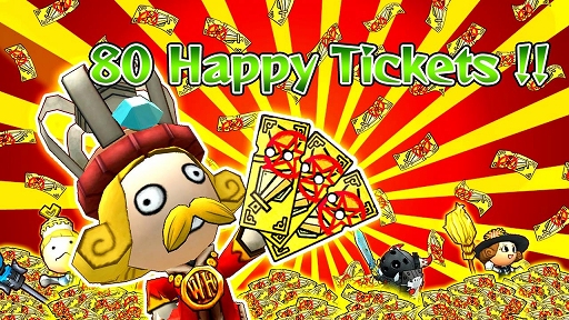 画像ギャラリー No.001のサムネイル画像 / 「Happy Wars」,ハッピーチケットを80枚プレゼントするキャンペーンを実施