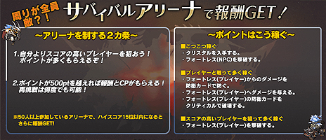 画像ギャラリー No.005のサムネイル画像 / 「MONSTER×DRAGON」，最大規模のアップデート「SURVIVE」を本日実装。高難度の新モード「サバイバルアリーナ」に注目