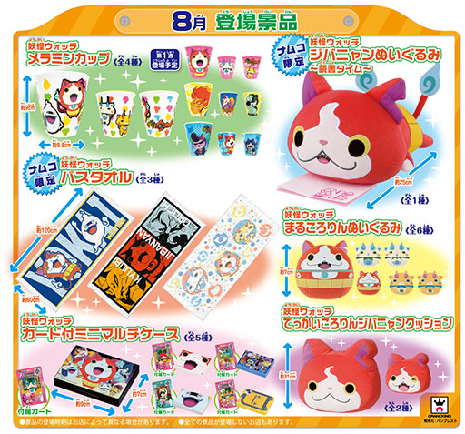 画像ギャラリー No.001のサムネイル画像 / ナムコ,「妖怪ウォッチ」とのタイアップキャンペーンを8月8日より開催