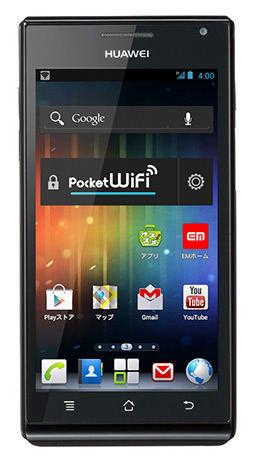 画像ギャラリー No.001のサムネイル画像 / Android 4.0採用のHuawai製スマートフォンがイー・モバイルから登場。発売は6月14日