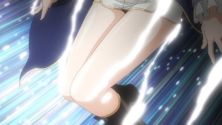 画像ギャラリー No.035のサムネイル画像 / 「シャイニング・ブレイド」3人目の主人公リックは，霊刃に変身する3人の少女と共に戦う。黒猫リンリンの人型バージョンも