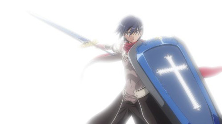 画像ギャラリー No.038のサムネイル画像 / 「シャイニング・ブレイド」3人目の主人公リックは，霊刃に変身する3人の少女と共に戦う。黒猫リンリンの人型バージョンも