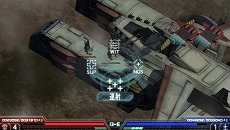 画像ギャラリー No.007のサムネイル画像 / 「機動戦士ガンダム 木馬の軌跡」，戦場や攻撃目標によって局地戦は「対艦戦」か「制圧戦」に突入。メガ粒子砲を撃てるコマンド「砲撃」も明らかに