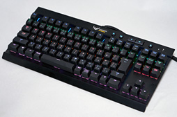画像ギャラリー No.002のサムネイル画像 / 「Cherry MX RGB」搭載のCorsair製ゲーマー向けキーボード「K65 RGB」を試す。「光り方を徹底的にカスタマイズできる」とは，こういうことだ!?