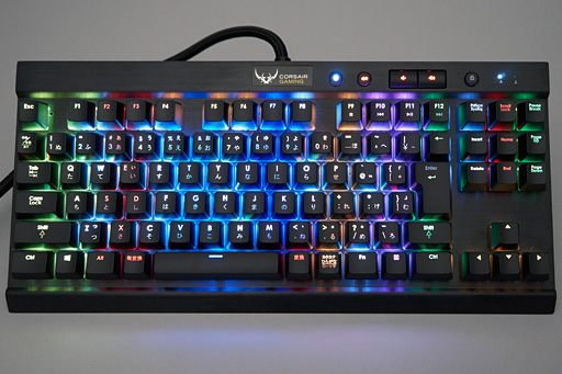 画像ギャラリー No.018のサムネイル画像 / 「Cherry MX RGB」搭載のCorsair製ゲーマー向けキーボード「K65 RGB」を試す。「光り方を徹底的にカスタマイズできる」とは，こういうことだ!?
