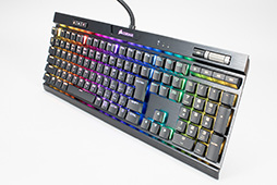 画像ギャラリー No.008のサムネイル画像 / 【PR】低背Cherry軸を採用したCorsair製キーボード「K70 RGB MK.2 LOW PROFILE」は高速入力重視のゲーマー向け新定番だ