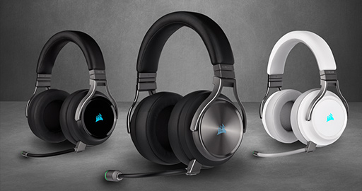 画像ギャラリー No.003のサムネイル画像 / Corsair，ワイヤレス＆ワイヤード両対応の新ヘッドセット「VIRTUOSO RGB Wireless」を発表。ガンメタルの特別カラーも用意