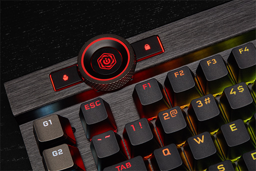 画像ギャラリー No.003のサムネイル画像 / Corsair,新フラグシップキーボード「K100」を発表。キー入力のスキャンとレポートレートを4000Hzに高速化
