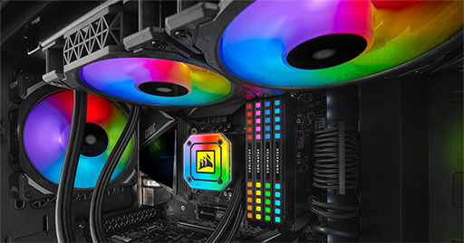 画像ギャラリー No.003のサムネイル画像 / 低消費電力なカラーLEDを備えたCorsair製簡易液冷CPUクーラーが発売