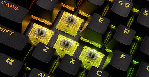 画像ギャラリー No.007のサムネイル画像 / Bluetoothと有線で同時接続できるCorsair製ヘッドセット「HS70 BLUETOOTH」と高速入力を謳うキーボード「K100 RGB」が発売