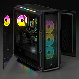 画像ギャラリー No.006のサムネイル画像 / Corsairの新型ミドルタワーPCケース「iCUE 5000T RGB」と「iCUE 5000X RGB」の白色モデルが発売に