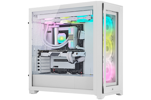 画像ギャラリー No.007のサムネイル画像 / Corsairの新型ミドルタワーPCケース「iCUE 5000T RGB」と「iCUE 5000X RGB」の白色モデルが発売に