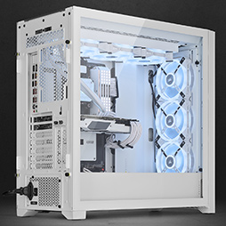 画像ギャラリー No.008のサムネイル画像 / Corsairの新型ミドルタワーPCケース「iCUE 5000T RGB」と「iCUE 5000X RGB」の白色モデルが発売に