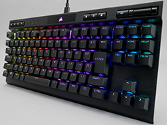 【PR】Corsairの新型10キーレス「K70 RGB TKL OPX」は，ストイックにeスポーツを突き詰めた高速応答性が見どころの光学式キーボードだ