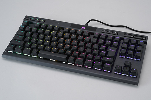 画像ギャラリー No.003のサムネイル画像 / 【PR】Corsairの新型10キーレス「K70 RGB TKL OPX」は,ストイックにeスポーツを突き詰めた高速応答性が見どころの光学式キーボードだ