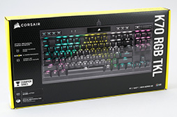 画像ギャラリー No.004のサムネイル画像 / 【PR】Corsairの新型10キーレス「K70 RGB TKL OPX」は,ストイックにeスポーツを突き詰めた高速応答性が見どころの光学式キーボードだ