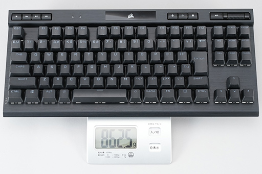 画像ギャラリー No.011のサムネイル画像 / 【PR】Corsairの新型10キーレス「K70 RGB TKL OPX」は,ストイックにeスポーツを突き詰めた高速応答性が見どころの光学式キーボードだ
