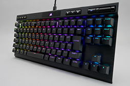 画像ギャラリー No.032のサムネイル画像 / 【PR】Corsairの新型10キーレス「K70 RGB TKL OPX」は,ストイックにeスポーツを突き詰めた高速応答性が見どころの光学式キーボードだ