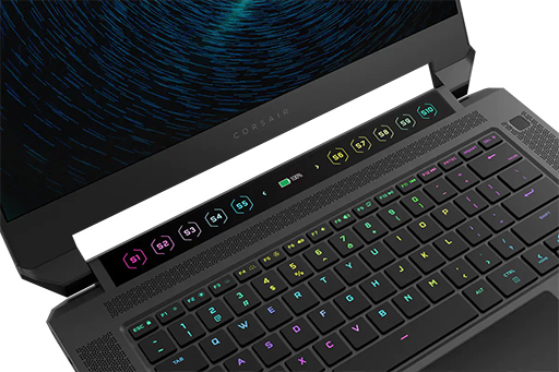 画像ギャラリー No.005のサムネイル画像 / Corsair初のハイエンドゲームノートPC「VOYAGER a1600」が正式発表。Ryzen&Radeonの高スペックと独自のタッチボタン搭載が特徴だ