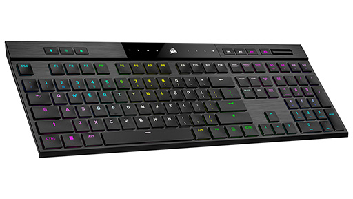 画像ギャラリー No.002のサムネイル画像 / Corsair，厚さ17mmの薄型メカニカルキーボード「K100 AIR」を発表。Cherry MXのUltra Low Profileスイッチで薄型化を実現