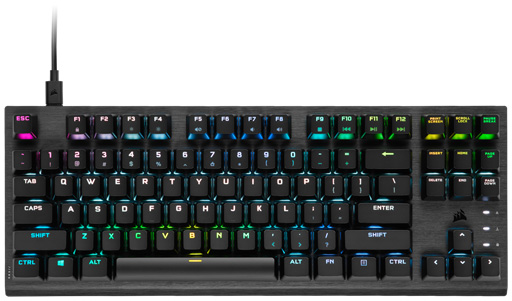 画像ギャラリー No.002のサムネイル画像 / Corsair，新型キーボード「K60 PRO TKL OPX」と「K70 PRO OPX」を発表。独自光学式キースイッチ採用