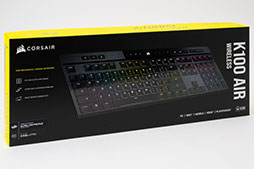 画像ギャラリー No.004のサムネイル画像 / 【PR】Corsairの「K100 AIR Wireless」は,17mmの薄さでワイヤレスやワイヤードでも使える万能ハイエンドキーボードだ